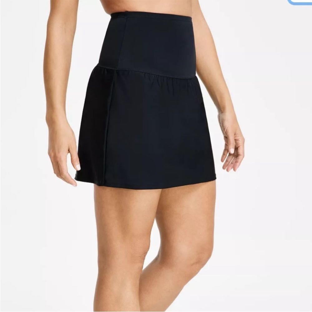 ISLAND ESCAPE La Palma High-Waist Tummy Control Swim Skirt Sz 16W